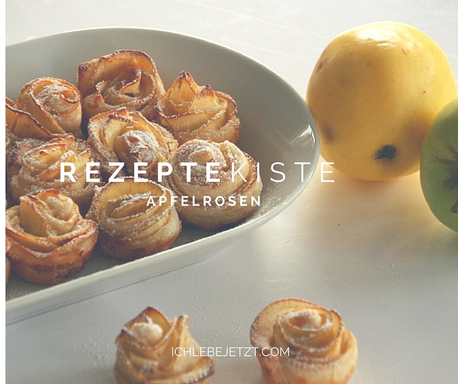 Apfelrose Blätterteig
