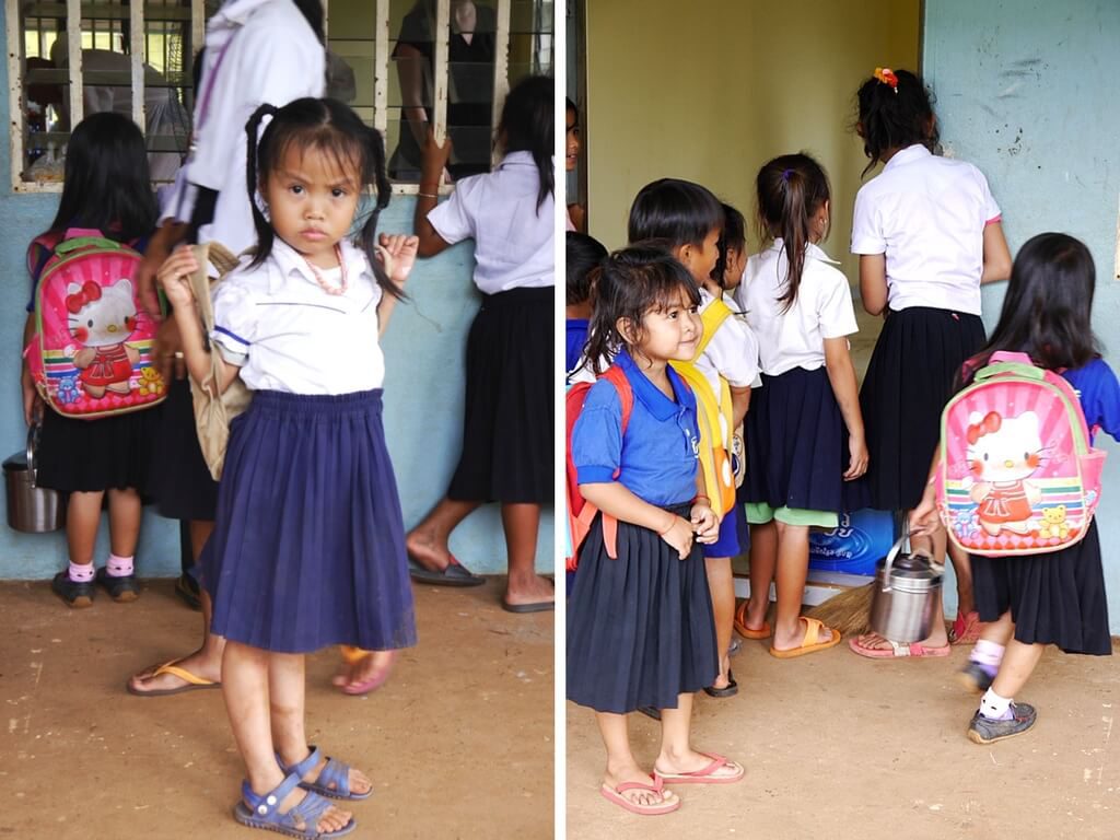 Kindergartenkinder des SOS Kinderdorfes Lights of Hope in Kambodscha