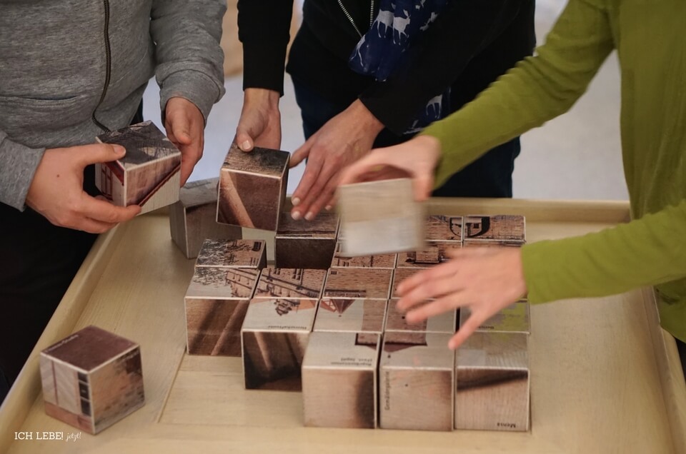 Puzzlewürfel mit Cadolzburg-Bild
