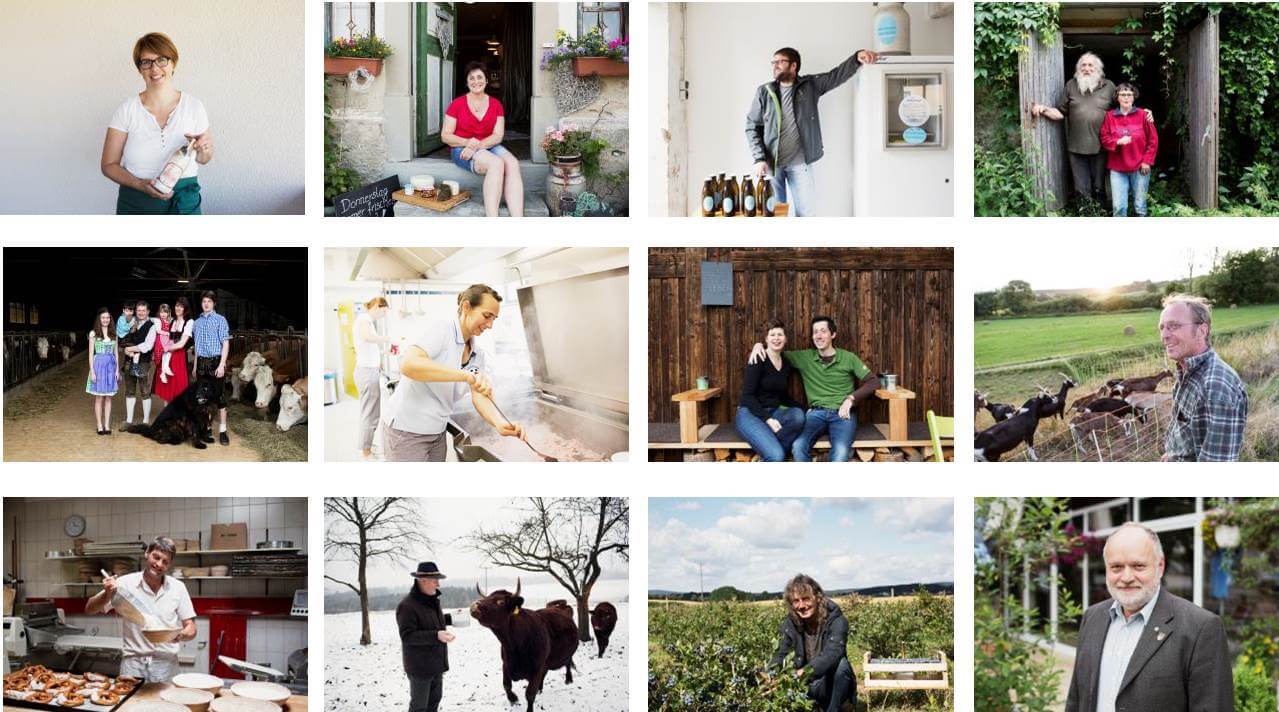 Menschen aus den Ökomodell Regionen in Bayern