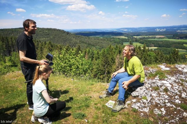 Interview auf dem Gipfel