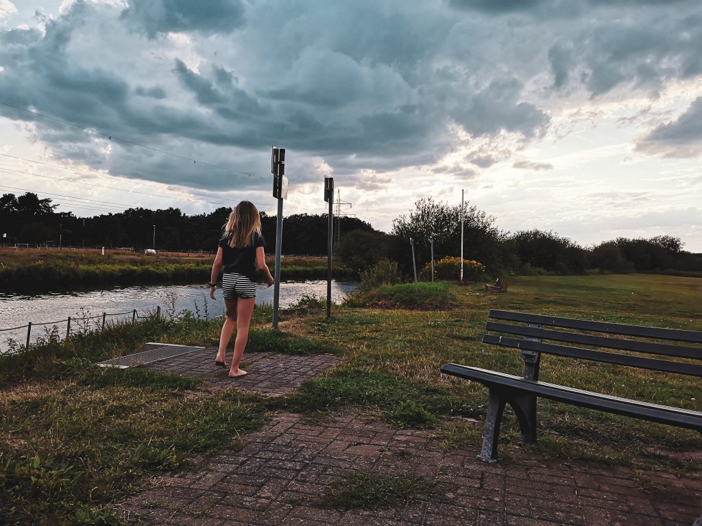 Wolken über der Aller