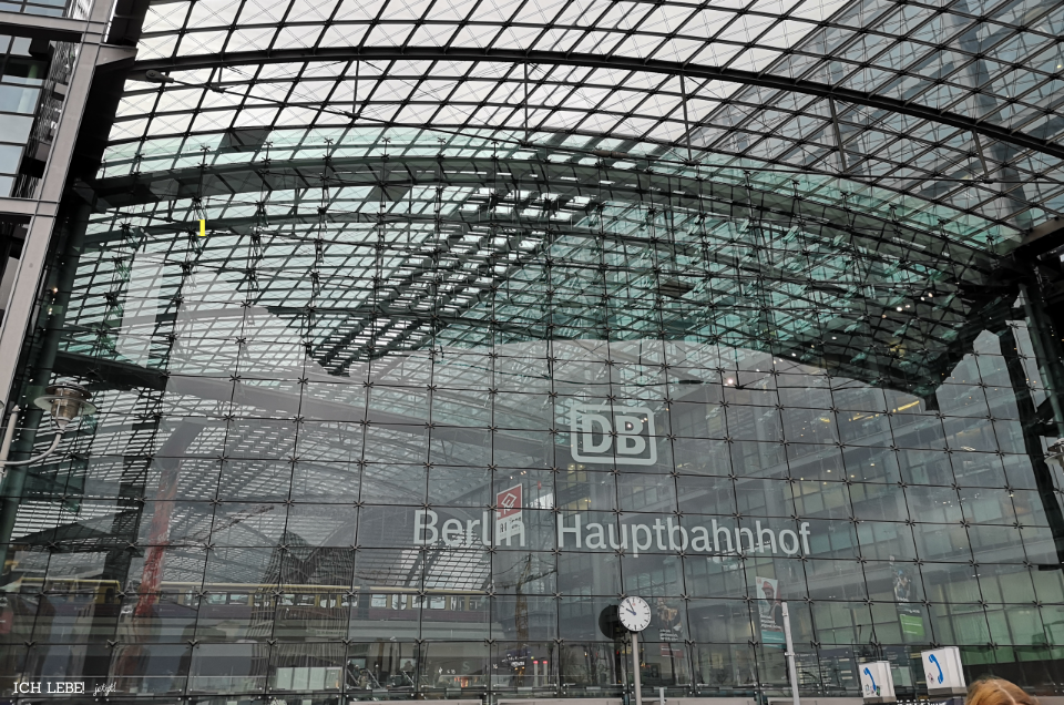Blick auf den Berliner Hauptbahnhof