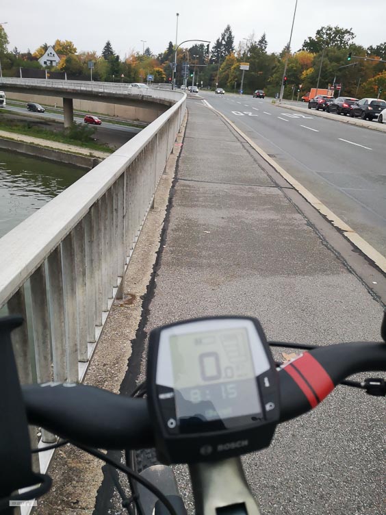 Blick auf die Zirndorfer Brücke